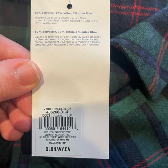 Dog Flannel Shirt for Pets Green Plaid Brand New Size L - Picture 8 of 8